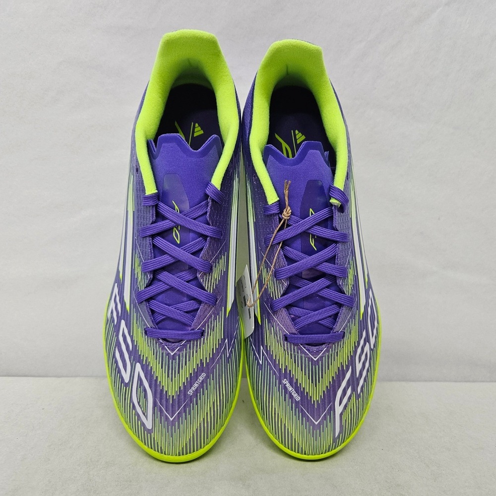 Adidas F50 League TF Soccer Cleats JH7724 Purple Rush Lucid Lemon Mens Size 7‎ - Picture 6 of 11